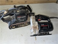 Craftsman belt sander & auto scroller saw