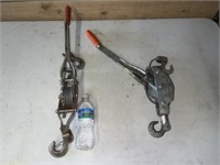 2 Come-A-long/pulleys tools