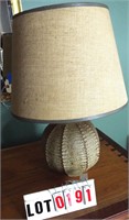 pottery table lamp & floor lamp