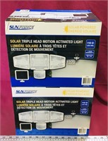 Pair Of Sunforce Solar Motion Activated Lights
