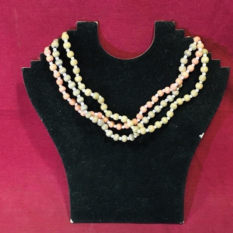 3-Strand Costume Jewelry Necklace