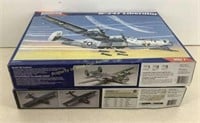 * (2) 1:48 scale airplane models