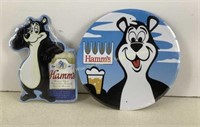 Aluminum Hamm's beer signs  Newer reproductions