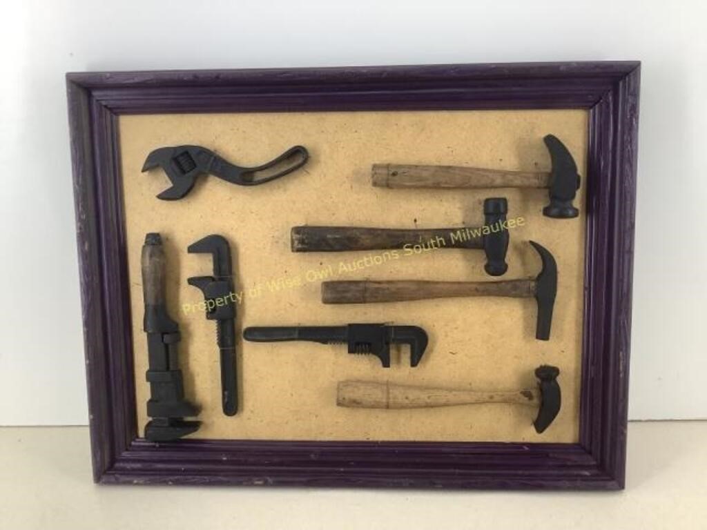 * Display of old hammers and wrenches  20 x 27