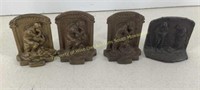 Lot of cast iron book ends