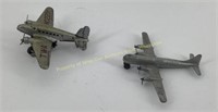 (2) Vtg toy airplanes (1) is TWA windup  No key