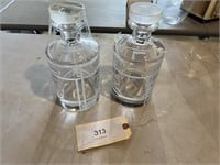 2 NEW KATE SPADE LEAD CRYSTAL DECANTERS