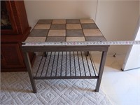 Tile square end table