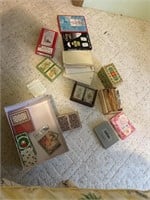 playing cards with recipe cards