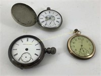 (3) Pocket Watches for parts/repair