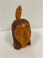 David Fisher wood carving. 8” tall