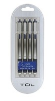 4 PACK TUL® GL Series Retractable Gel Pens Blue