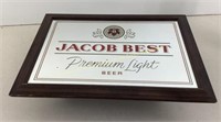 * Jacob Best Beer lighted mirror  20x14