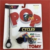 RARE Tomy AFX POP Cycle with Rip Cord in unopened