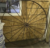 Large Metal Wagon Wheel