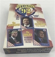1992 AAA Sports Decision 92 election wax pack box