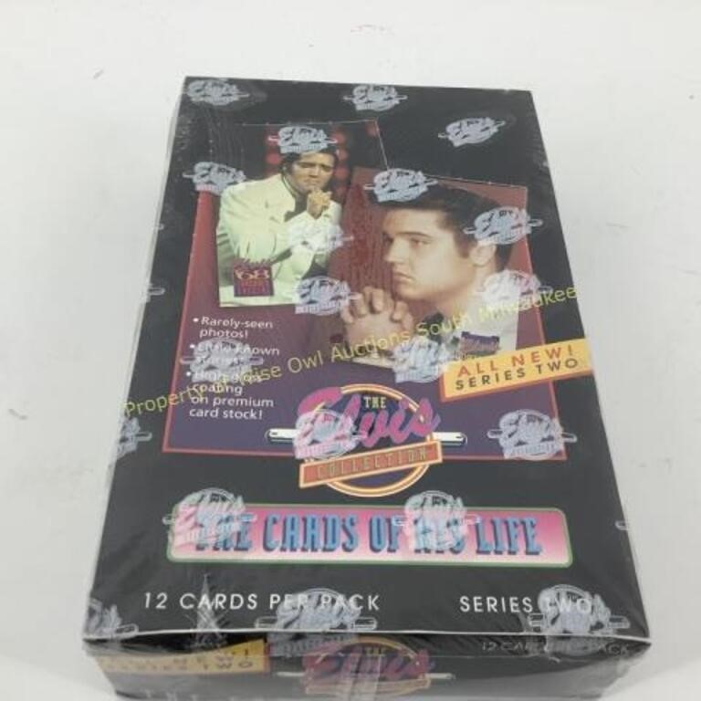 1992 Elvis series 2 trading cards wax box  Sealed