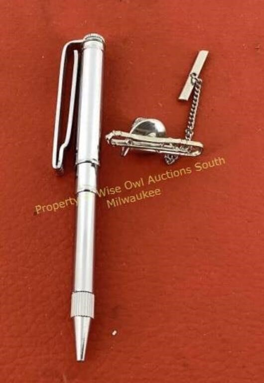 Trombone and Pencil Tie Clips Pencil extends and