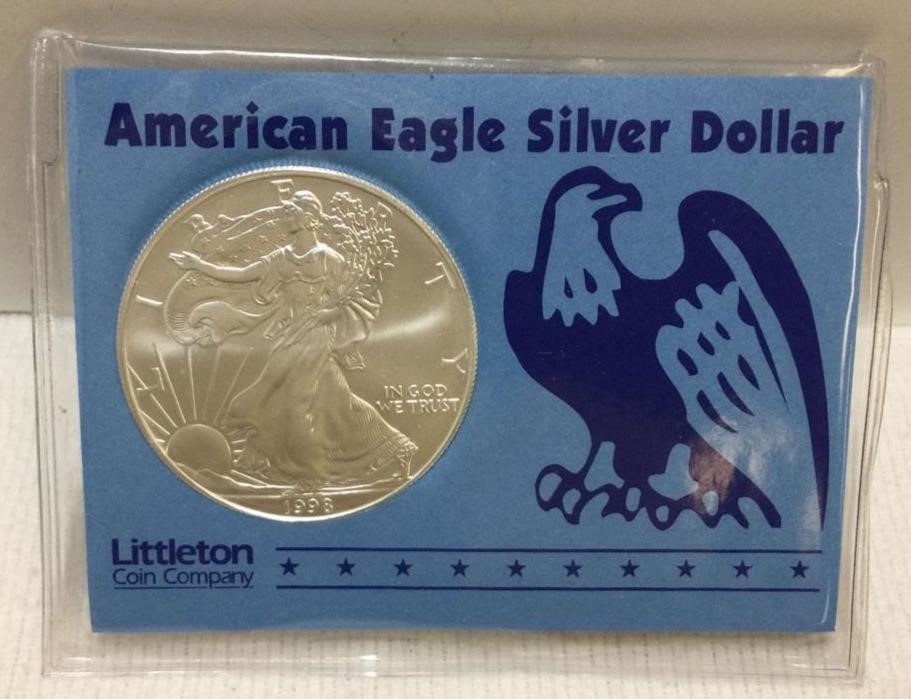US 1998 Silver .999 Silver Eagle