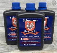 (3) Schuetzen Black Powder- 3lbs