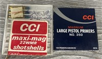 (49) CCI Mag Pistol Primers & Shotshells