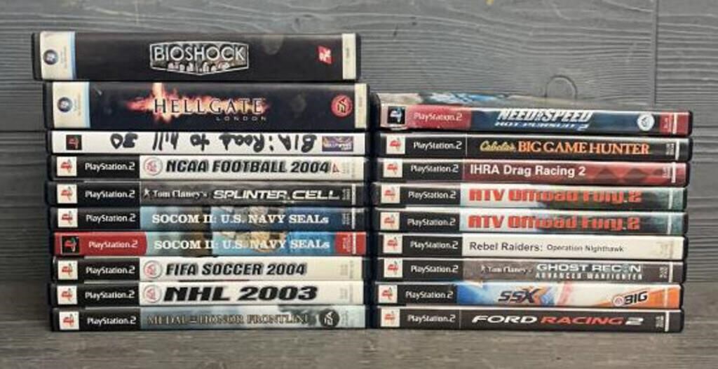Box of Play station Games and (2) Others