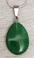 Green Jade Gemstone Necklace