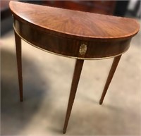 Lot #7 - Maitland Smith Demilune Side Table