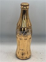 Full Very Rare 1968 Gold Coca Commemorative Bottle