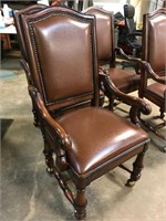 Lot #12 - Set of 4 Faux Leather Dining Chairs