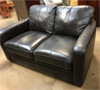 Lot #27 - Faux Leather Love Seat Clean!