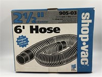 Shop vac hose 6 feet long 2 1/2 inch diameter