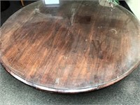 Lot #53 - Antique Round Coffee table w/ Pedestal