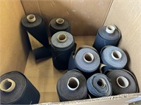Lot of 5 Assorted Rolls of Artificial Leather