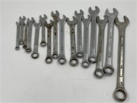 an assortment of wrenches
