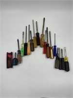 an assortment of screwdrivers