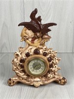 NARCO HAND PAINTED CERAMIC CLOCK GERMANY