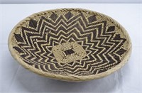 Zambia Lozi Hand Weaved Basket 15"