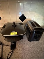 Electric skillet & toaster