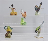 5pc Beswick, Crown ++ Porcelain Bird Figures 3"
