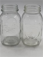 Assortment of 40 canning jars, widemouth, and