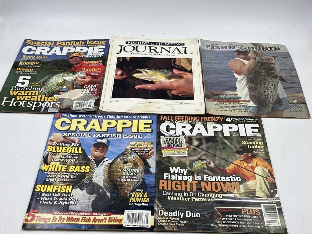 Fishing and hunting journal magazine 1987 and