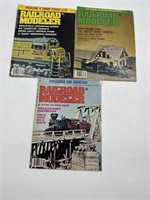 -3 railroad modeler magazines, 1979 and 2 1980