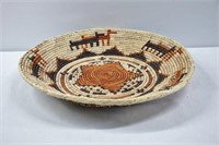 Southwestern Hand Woven Coil Basket 14"