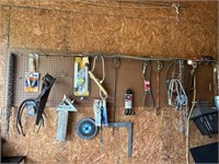 All items on peg board