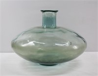 Large Aqua Glass Jug / Vase 11" x 16"