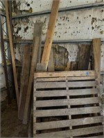 Assorted wood and lumber pieces-including 2 2x10s