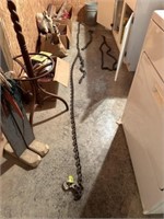 11' chain w/1 hook and 4 small chains