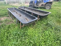 2-10 ft feed troughs