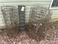 3 partial rolls of wire